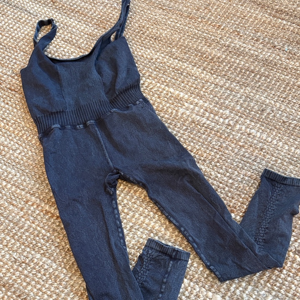 FP Movement by Free People Charcoal Jumpsuit